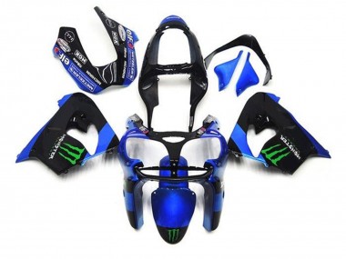 Wholesale 2002-2003 Kawasaki ZX9R Motorcycle Fairings - Blue Black Green Monster Canada