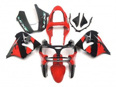 Wholesale 2002-2003 Kawasaki ZX9R Motorcycle Fairings - Red Black Silver Canada