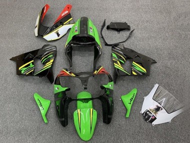 Wholesale 2002-2003 Kawasaki ZX9R Motorcycle Fairings - Green Black Yellow Orange Canada