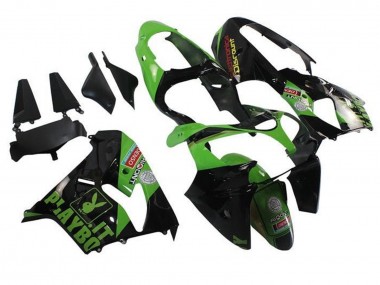 Wholesale 2002-2003 Kawasaki ZX9R Motorcycle Fairings - Green Black Playboy Canada