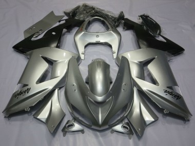 Wholesale 2006-2007 Kawasaki ZX10R Motorcycle Fairings - Silver Matte Black Canada