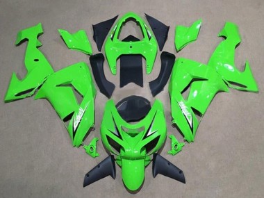 Wholesale 2006-2007 Kawasaki ZX10R Motorcycle Fairings - Green White Black Canada