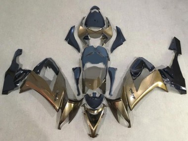 Wholesale 2008-2010 Kawasaki ZX10R Motorcycle Fairings - Dark Gold Black Canada