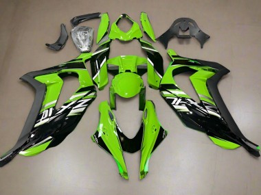 Wholesale 2016-2020 Kawasaki ZX10R Motorcycle Fairings - Green Glossy Black Canada
