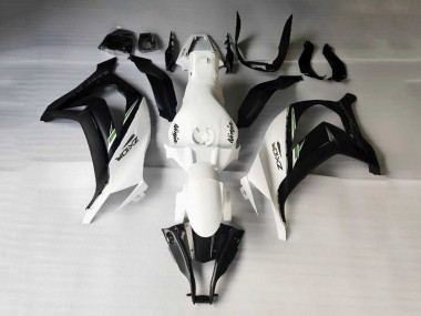 Wholesale 2016-2020 Kawasaki ZX10R Motorcycle Fairings - White Black Green Stripe Canada