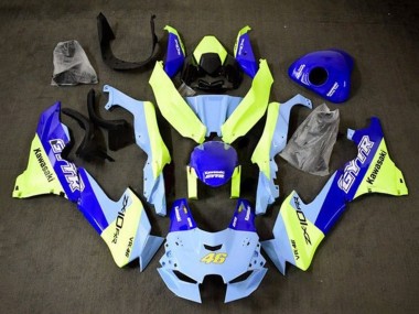 Wholesale 2021-2025 Kawasaki ZX10R Motorcycle Fairings - Blue Yellow GYTR 46 Canada