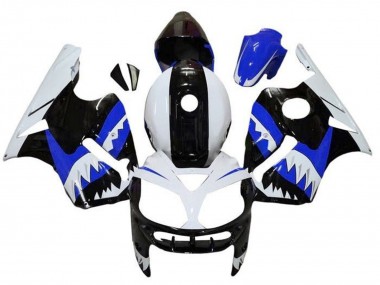Wholesale 2000-2001 Kawasaki ZX12R Motorcycle Fairings - White Black Blue Shark Canada