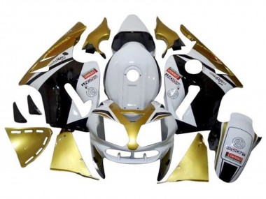 Wholesale 2000-2001 Kawasaki ZX12R Motorcycle Fairings - White Gold Black Canada