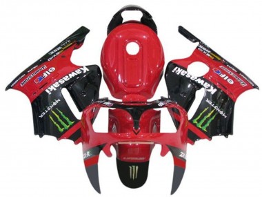Wholesale 2002-2006 Kawasaki ZX12R Motorcycle Fairings - Red Black Green Elf Monster Canada