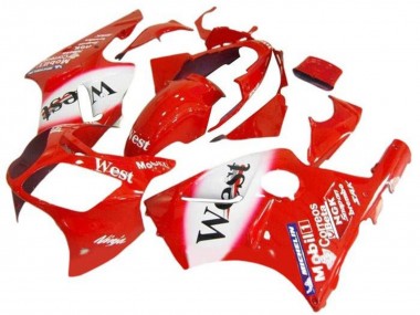 Wholesale 2002-2006 Kawasaki ZX12R Motorcycle Fairings - Red White West Canada