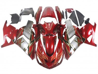 Wholesale 2006-2011 Kawasaki ZX14R ZZR1400 Motorcycle Fairings - Red Silver Black Gold Canada