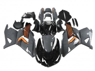 Wholesale 2006-2011 Kawasaki ZX14R ZZR1400 Motorcycle Fairings - Grey Orange Black Canada