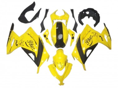 Wholesale 2013-2024 Kawasaki EX300 Motorcycle Fairings - Yellow Black Pikachu Canada