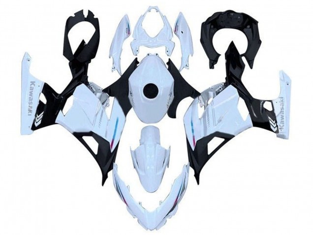 2018-2024 Kawasaki Ninja 400 Motorcycle Fairing - White Black Canada