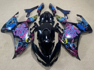 Wholesale 2018-2024 Kawasaki Ninja 400 Motorcycle Fairings - Black Blue Jinx Canada