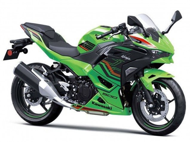 2024-2025 Kawasaki Ninja 500 EX500R Motorcycle Fairings - Green Black Red Canada