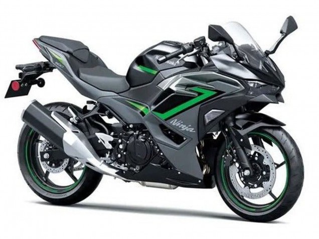 2024-2025 Kawasaki Ninja 500 EX500R Motorcycle Fairings - Black Grey Green Canada
