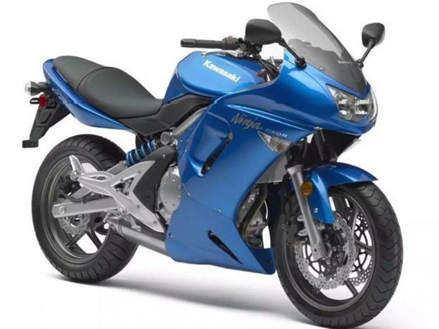 2006-2008 Kawasaki Ninja 650 EX650 Motorcycle Fairings - Blue Chrome Canada