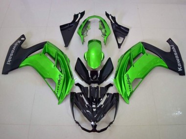 Wholesale 2012-2016 Kawasaki Ninja 650 EX650 Motorcycle Fairings - Green Matte Black Canada