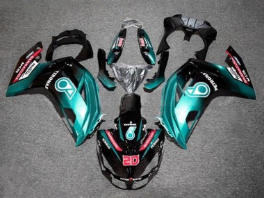 Wholesale 2012-2016 Kawasaki Ninja 650 EX650 Motorcycle Fairings - Blue Glossy Black Petronas Canada