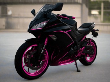 Wholesale 2017-2019 Kawasaki Ninja 650 EX650 Motorcycle Fairings - Glossy Black Pink Stripe Canada