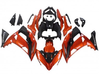 Wholesale 2017-2019 Kawasaki Ninja 650 EX650 Motorcycle Fairings - Orange Matte Black Canada