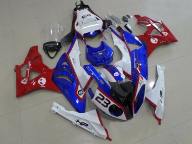 Wholesale 2009-2014 BMW S1000RR Motorcycle Fairings - White Red Blue HP Canada