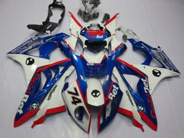 Wholesale 2009-2014 BMW S1000RR Motorcycle Fairings - White Red Blue GoldBet Canada
