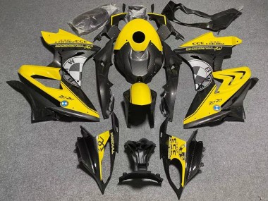 Wholesale 2017-2018 BMW S1000RR Motorcycle Fairings - Yellow Faux Carbon Fiber Canada