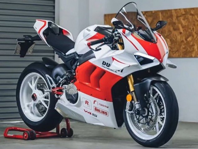 2020-2021 Ducati Panigale V4 V4S Motorcycle Fairings - White Red Canada