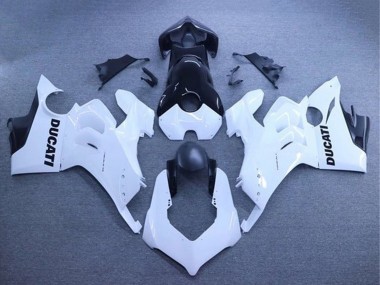Wholesale 2020-2021 Ducati Panigale V4 V4S Motorcycle Fairings - White Glossy Black Canada