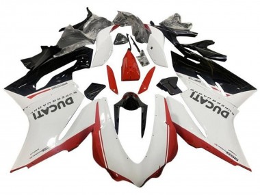 Wholesale 2015-2020 Ducati 959 Motorcycle Fairings - White Red Glossy Black Canada