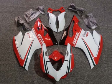 Wholesale 2011-2014 Ducati Panigale 1199 Motorcycle Fairings - White Red Green Glossy Black Corse Canada