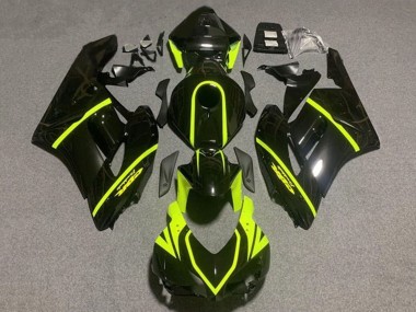 Wholesale 2004-2005 Honda CBR1000RR Motorcycle Fairings - Glossy Black High Viz Yellow Stripe Canada