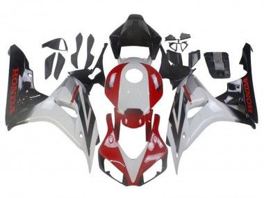 Wholesale 2006-2007 Honda CBR1000RR Motorcycle Fairings - White Red Glossy Black Fade Canada