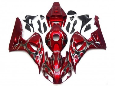 Wholesale 2006-2007 Honda CBR1000RR Motorcycle Fairings - Red Silver Tribal Canada