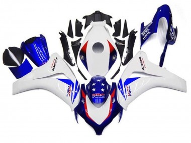 Wholesale 2008-2011 Honda CBR1000RR Motorcycle Fairings - White Red Blue Star HRC Canada