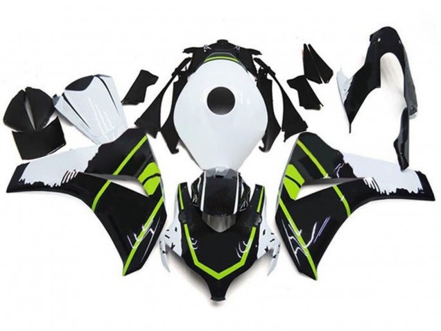 2008-2011 Honda CBR1000RR Motorcycle Fairings - White Green Glossy Black Canada