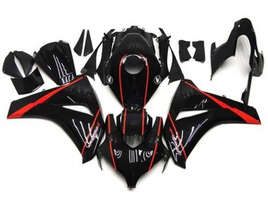 Wholesale 2008-2011 Honda CBR1000RR Motorcycle Fairings - Glossy Black Red Stripe Canada