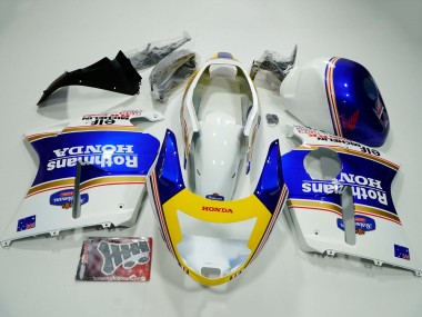Wholesale 1996-2007 Honda CBR1100XX Blackbird Motorcycle Fairings - White Blue Yellow Rothmans Canada