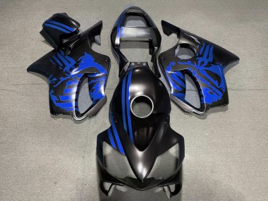 Wholesale 2001-2003 Honda CBR600 F4i Motorcycle Fairings - Blue Matte Black Skull Canada