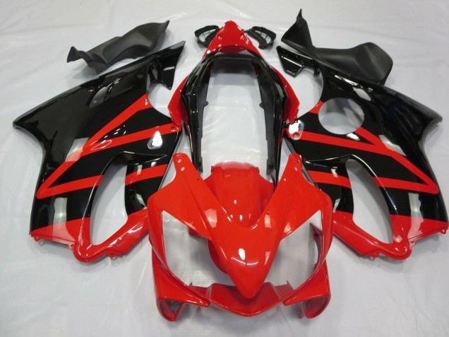2004-2007 Honda CBR600 F4i Motorcycle Fairings - Red Glossy Black Canada