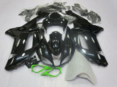Wholesale 2007-2008 Kawasaki ZX6R Motorcycle Fairings - Glossy Black Neon Green Canada