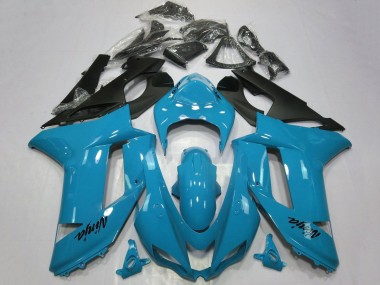 Wholesale 2007-2008 Kawasaki ZX6R Motorcycle Fairings - Blue Black Canada