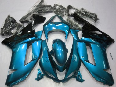 Wholesale 2007-2008 Kawasaki ZX6R Motorcycle Fairings - Light Blue Black Canada