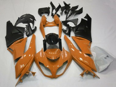 Wholesale 2007-2008 Kawasaki ZX6R Motorcycle Fairings - Orange Black Matte Black Canada
