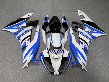 Wholesale 2007-2008 Kawasaki ZX6R Motorcycle Fairings - White Blue Black Canada