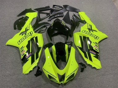 Wholesale 2007-2008 Kawasaki ZX6R Motorcycle Fairings - Neon Yellow Black Icon Canada
