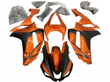 Wholesale 2007-2008 Kawasaki ZX6R Motorcycle Fairings - Orange Matte Black Canada