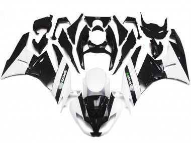 Wholesale 2009-2012 Kawasaki ZX6R Motorcycle Fairings - White Glossy Black Canada
